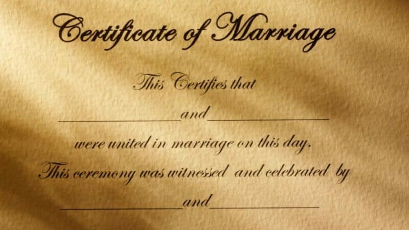 תעודת נישואין